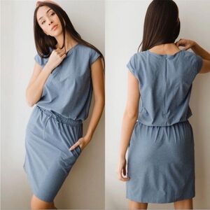 ALBION Going Places Cap Sleeve Blue
Athleisure Dress Size small